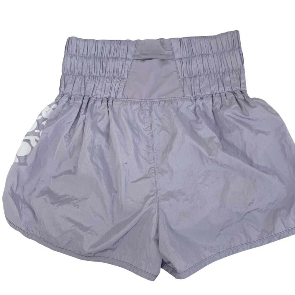 Free People The Way Home Logo Shorts purple size M runner - Picture 4 of 6